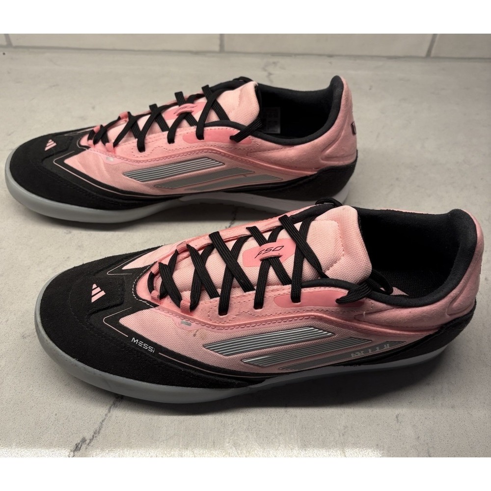 Adidas Men's SZ 8.5 Messi F50 Freestyle 24 Inter Miami Pink/Black Indoor Soccer